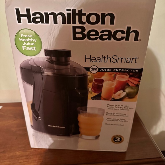Kitchen Hamilton Beach Healthsmart Juicer Machine Compact Centrifugal